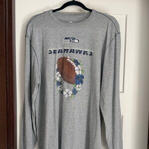 Tommy Bahama Seattle Seahawks Gray Long Sleeve Shirt Mens Large